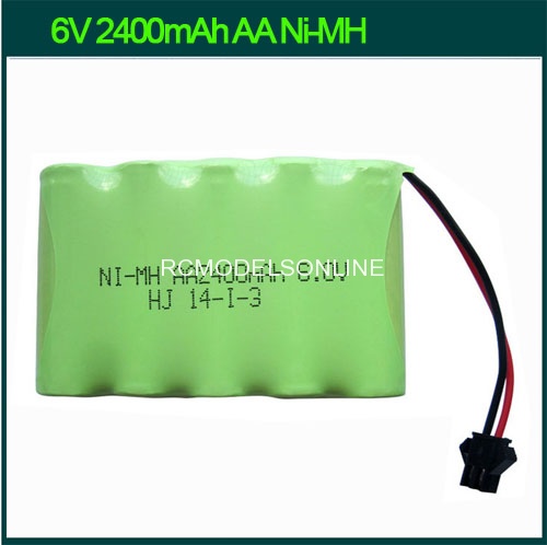 6V 2400mAh AA NI MH Battery HENGLONGTANKPARTS   NI MH 6.0V 1 1 