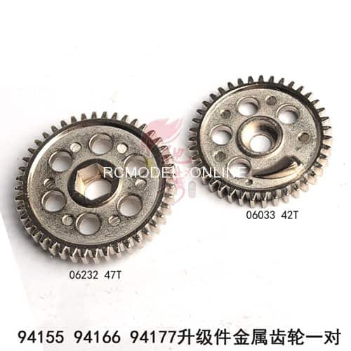 06033-06232 HSP 06033 06232 Steel Metal Spur. Gear Deceleration Gear 42T 47T For 1/10 4WD RC Nitro Model Car Buggy Truck 94166 94155 94177