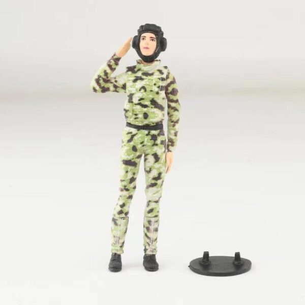 Russian woman soldier Decoration Spare Parts for 1/16 Henglong RC Tank Model - Image 2