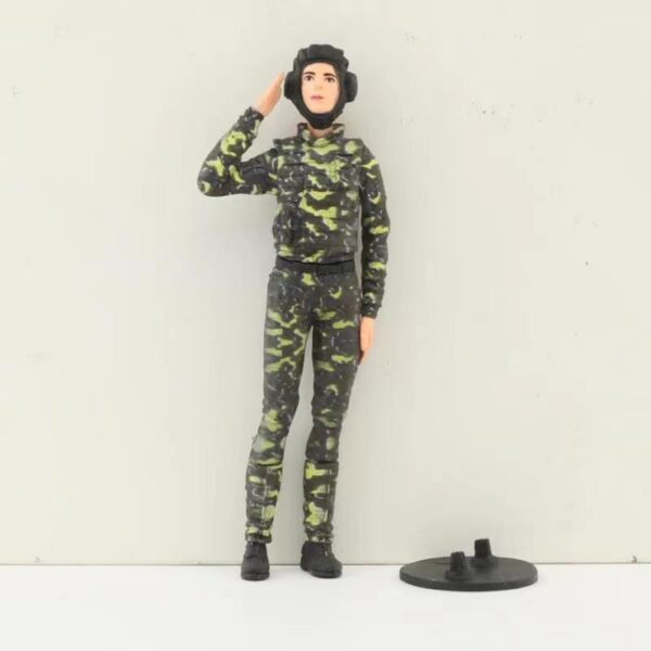 Russian woman soldier Decoration Spare Parts for 1/16 Henglong RC Tank Model