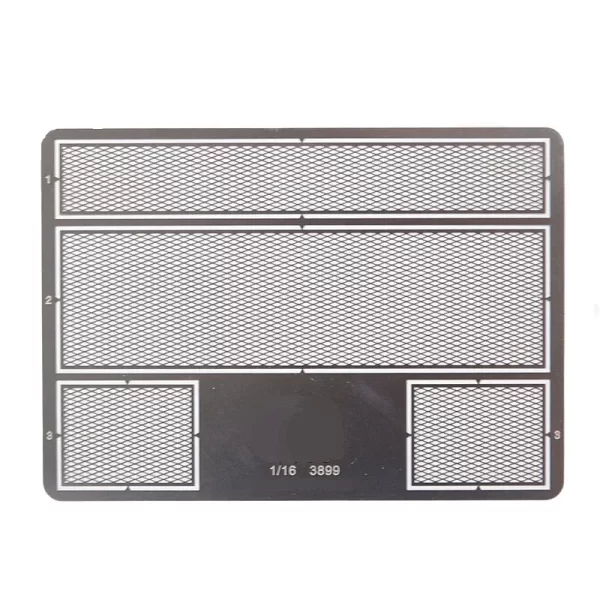 Henglong Tiger Black Panther G Cheetah Tiger King 99A Tank Metal Protective Plate Explosion Proof Mesh Etched Sheet Steel Mesh - Image 2