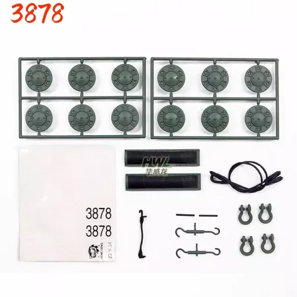 Henglong 1/16 Rc Tank Model Toy Accessories Details Self-assembly Appearance Plastic Decorative Parts Full Range Of Models Diy - Image 6